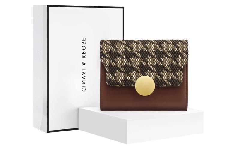 Кошелек женский Simvay Clos Fabric коричневый