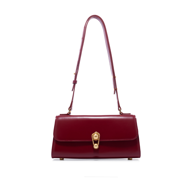 Сумка женская LA FESTIN Baguette кремовый/белый/черный/коричневый/вишневый, цвет: burgundy