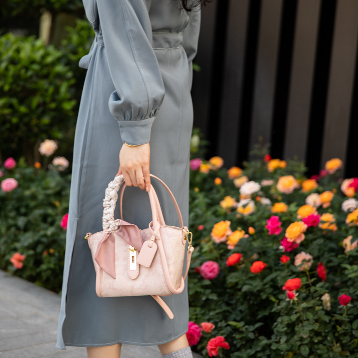 Сумка женская MACKJANICE WS-L9501 пудрового цвета