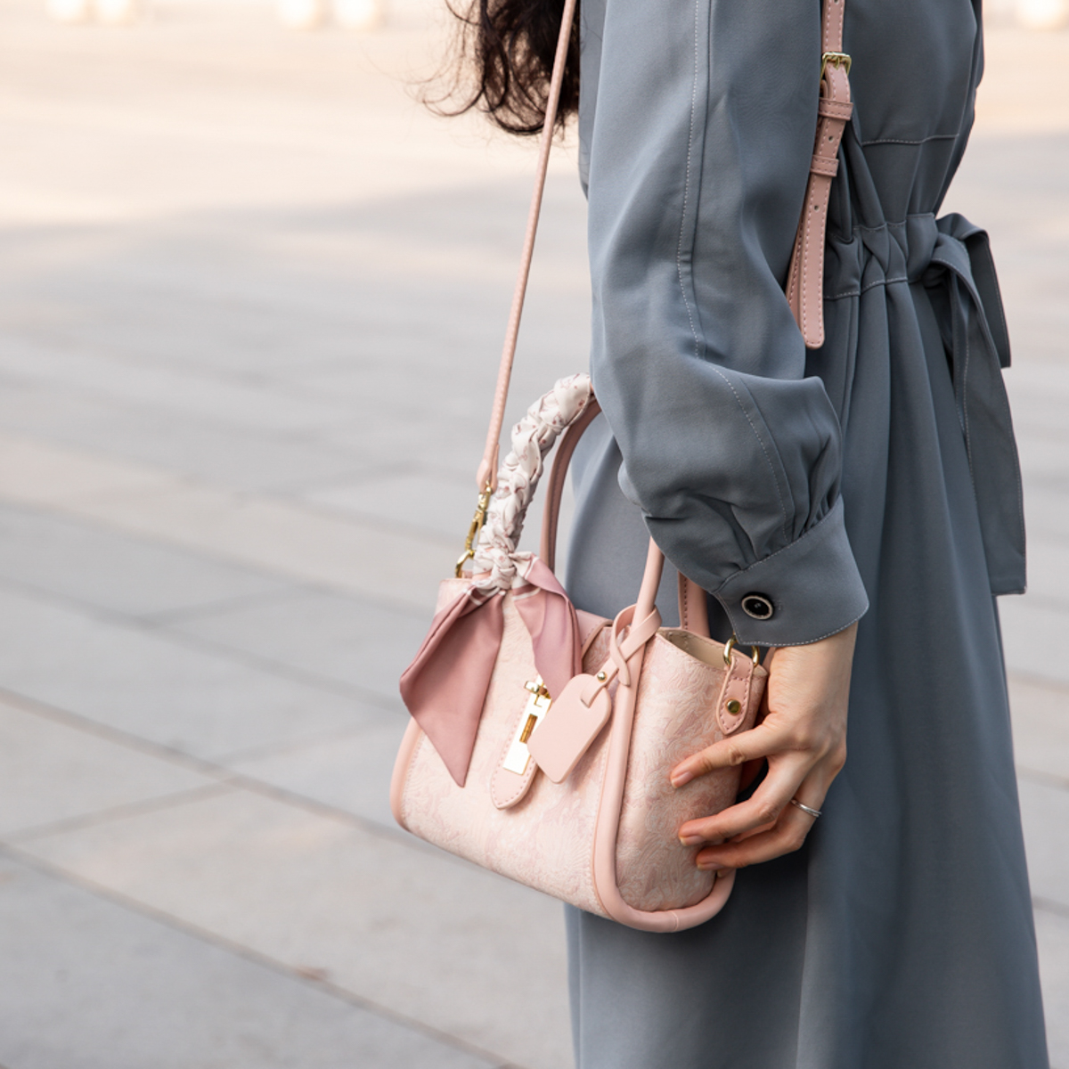 Сумка женская MACKJANICE WS-L9501 пудрового цвета