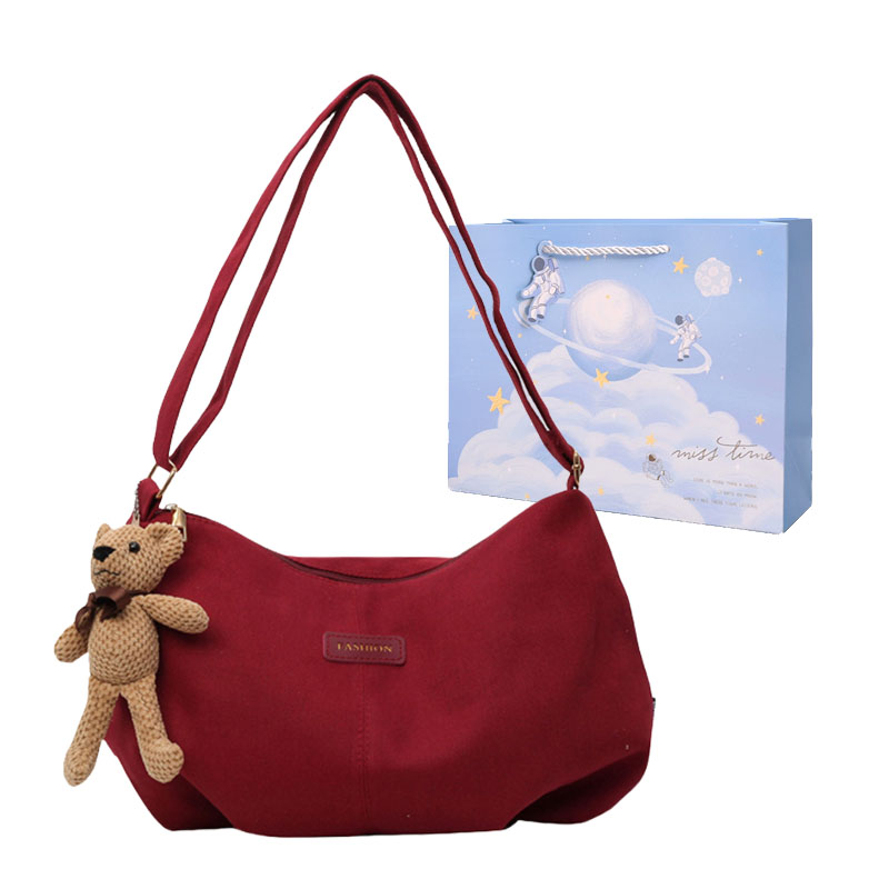 Сумка унисекс Duoluplo Doron Paul бежевый, красный, коричневый