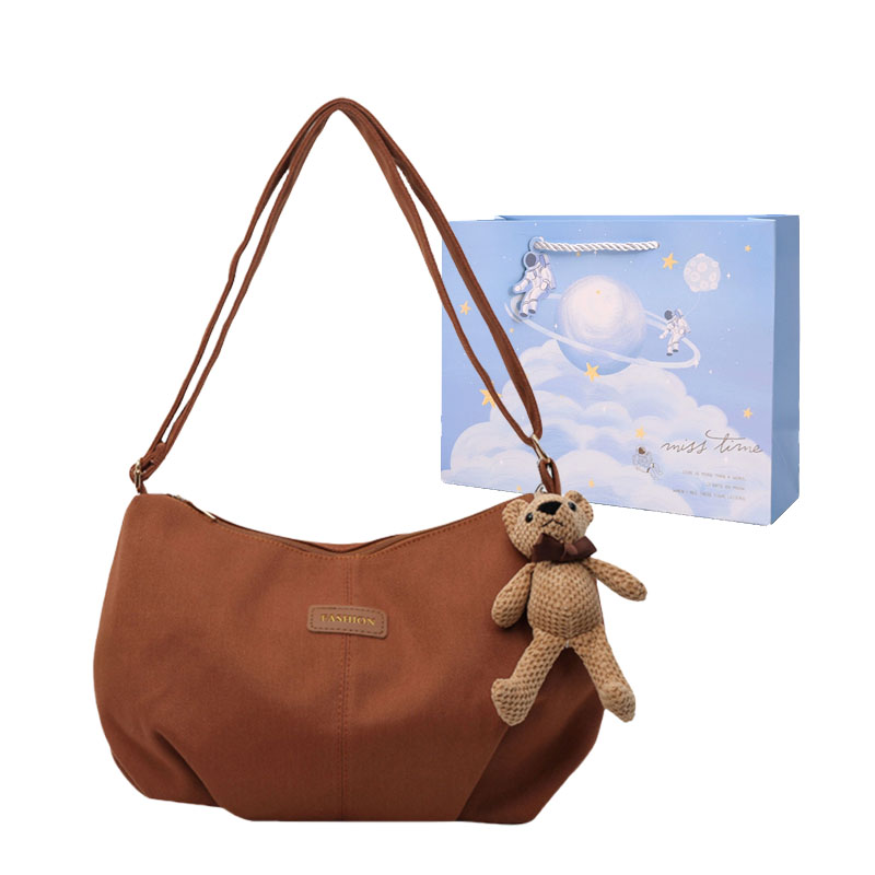 Сумка унисекс Duoluplo Doron Paul бежевый, красный, коричневый