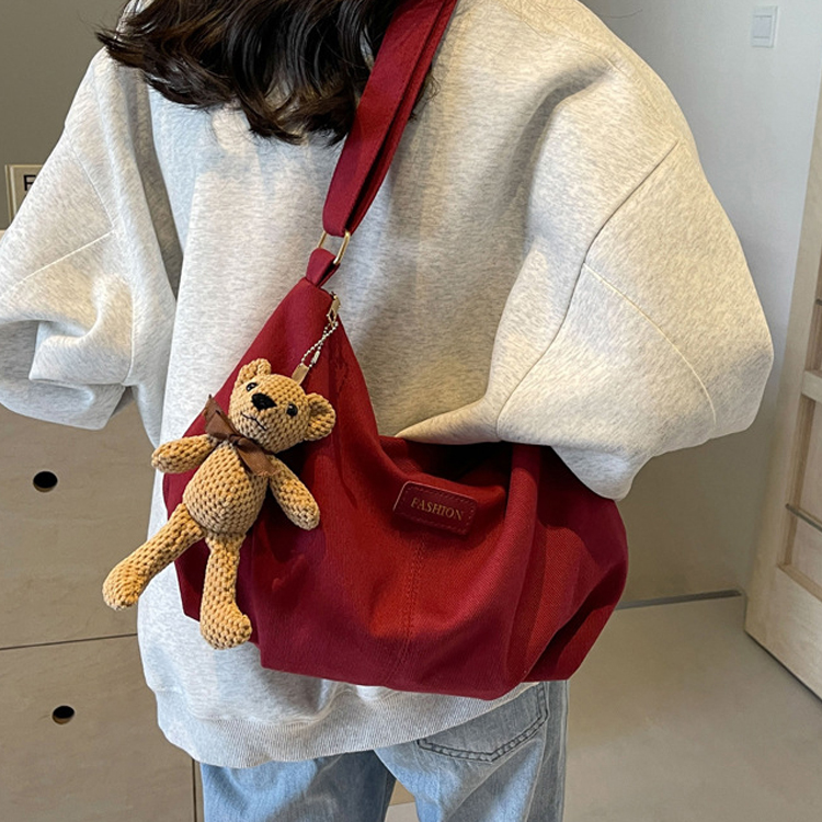 Сумка унисекс Duoluplo Doron Paul бежевый, красный, коричневый