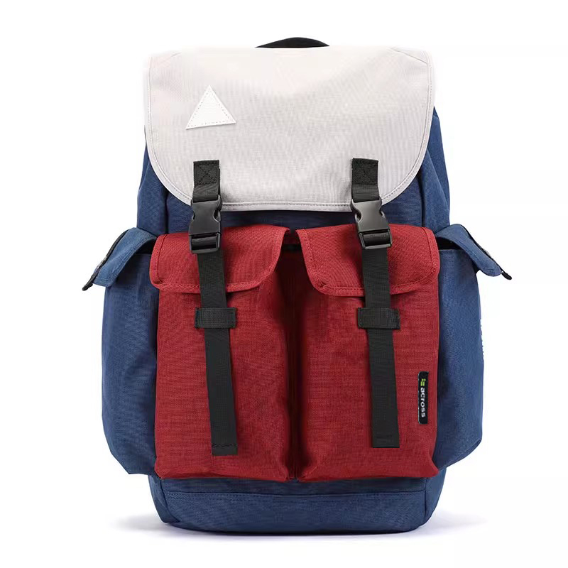 Рюкзак унисекс ACROSS AC1804CO03 многоцветный (серый, красный, синий)