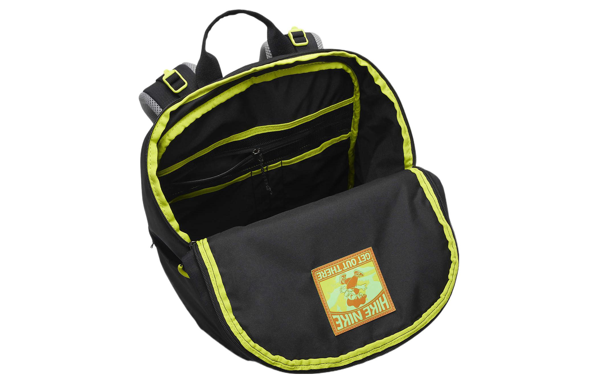 Рюкзак мужской Nike DJ9677-010 черный, светло-серый и атомно-зеленый