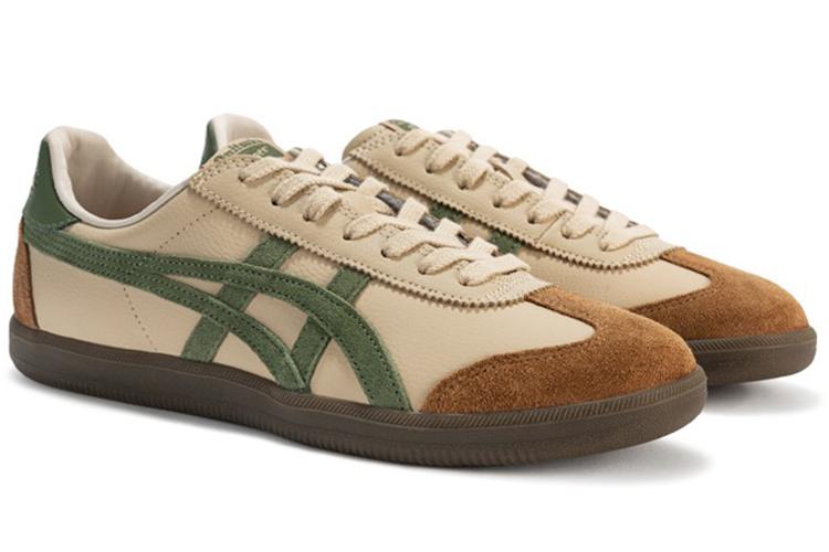 Кроссовки унисекс Asics Onitsuka Tiger Tokuten бежево-зелёные, 44 EU