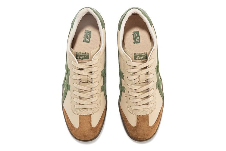 Кроссовки унисекс Asics Onitsuka Tiger Tokuten бежево-зелёные, 44 EU