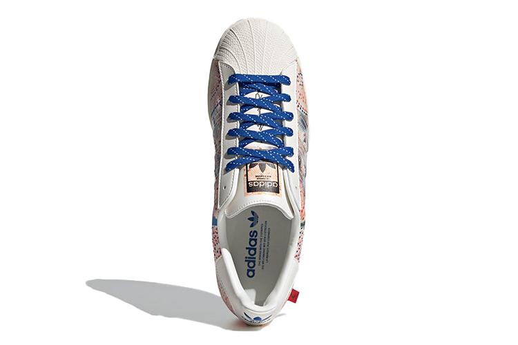 Кеды унисекс Adidas Atmos X Three Tides Tattoo X Superstar Mt Fuji белые, 44 EU