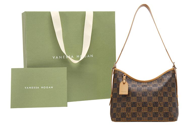 Сумка женская VANESSA HOGAN Monogram Pvc Mom Bag темно-коричневая