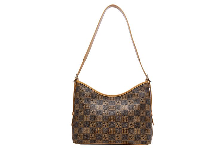 Сумка женская VANESSA HOGAN Monogram Pvc Mom Bag темно-коричневая