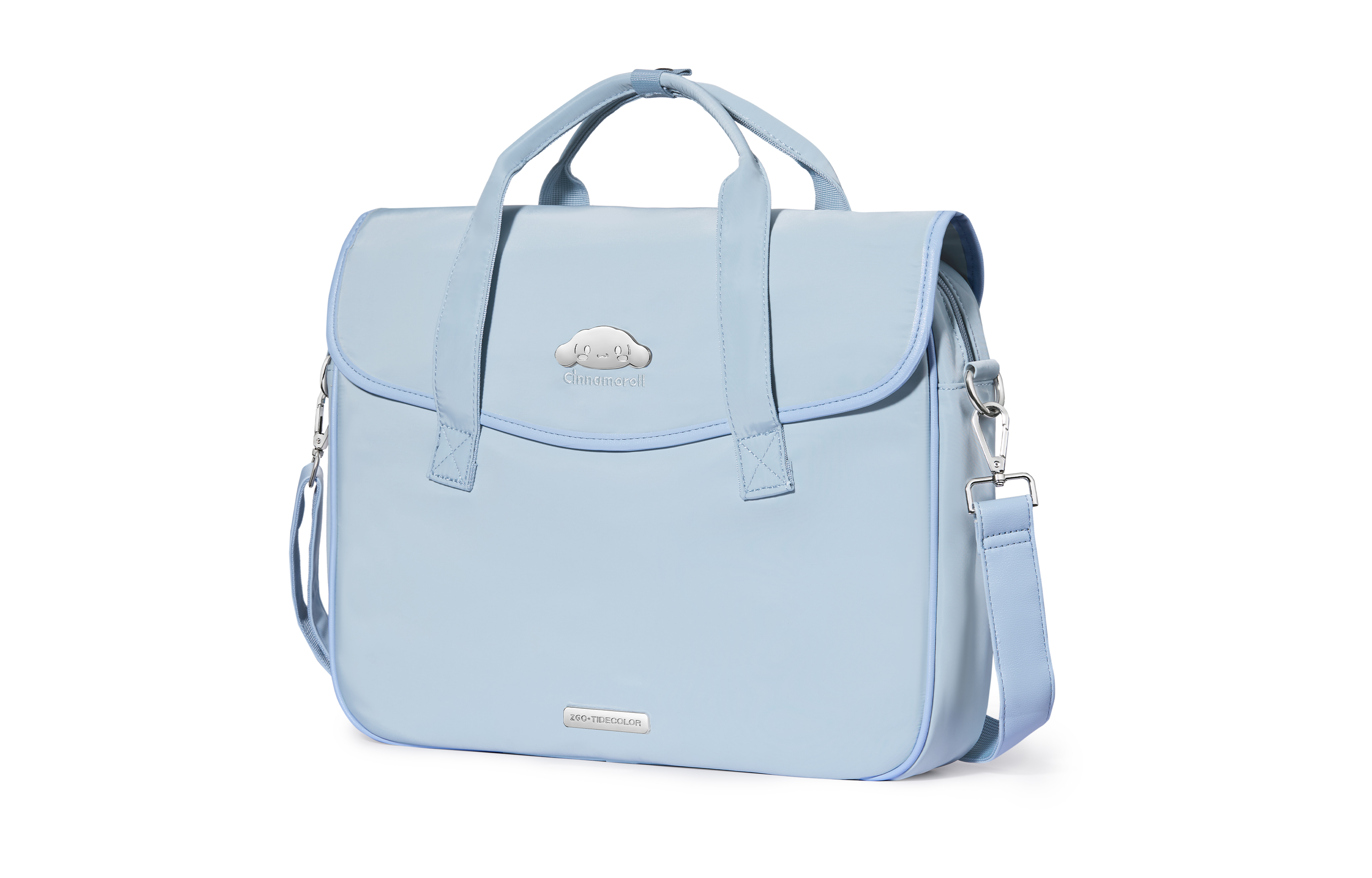 Сумка для ноутбука унисекс Zgo Yugui Dog PU светло-голубая