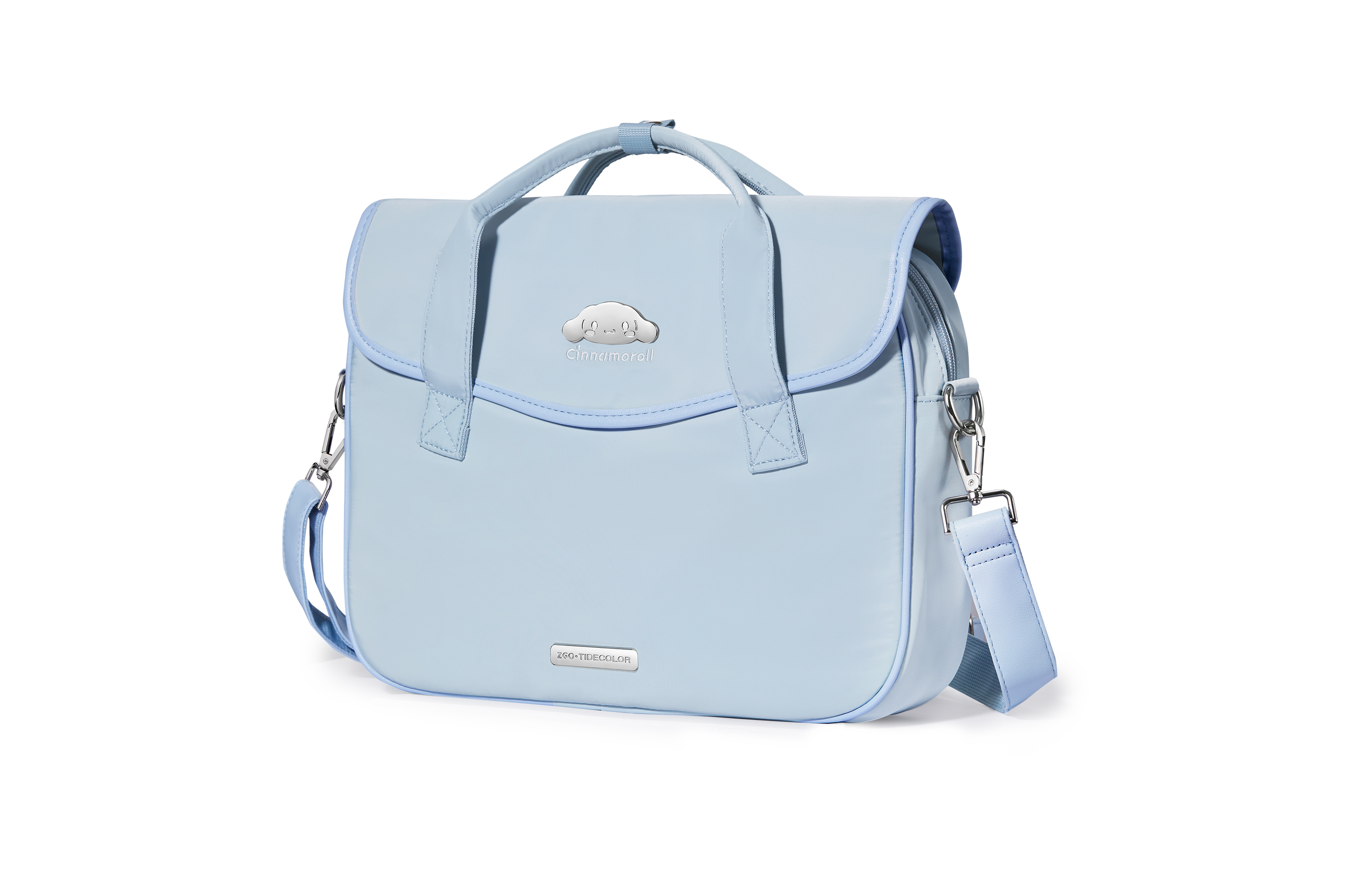 Сумка для ноутбука унисекс Zgo Yugui Dog PU светло-голубая