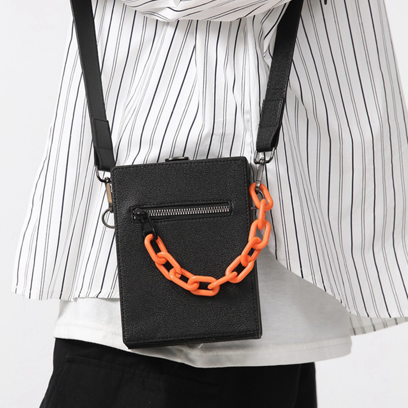 Сумка унисекс HAWA PU Box Bag черная, маленького размера