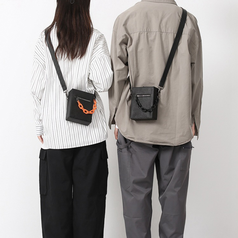 Сумка унисекс HAWA PU Box Bag черная, маленького размера