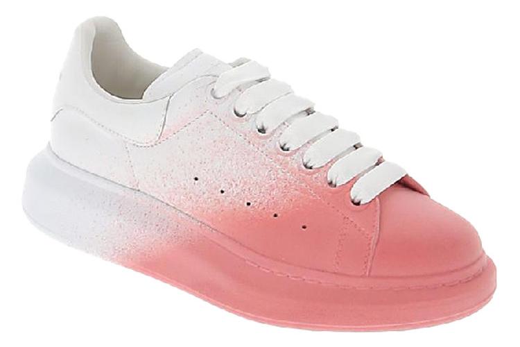 Кеды женские Alexander McQueen Oversized бело-розовые, 35 EU