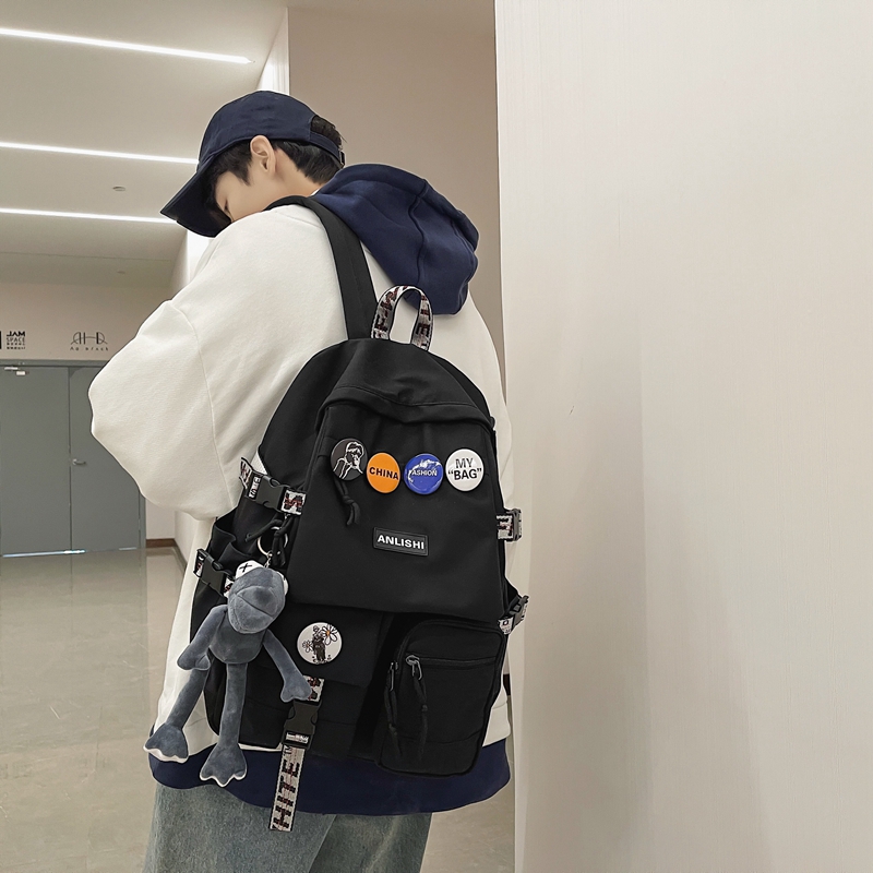 Рюкзак унисекс NIGEER NIG-ALS-8012 серый, черный/белый