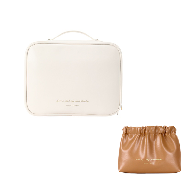 Косметичка унисекс LOHAS  белая/розовая