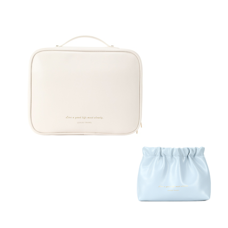 Косметичка унисекс LOHAS  белая/розовая