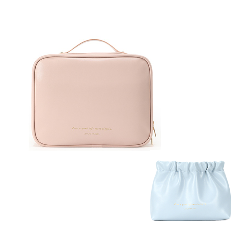 Косметичка унисекс LOHAS  белая/розовая