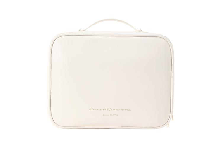 Косметичка унисекс LOHAS  водостойкая, белая/розовая