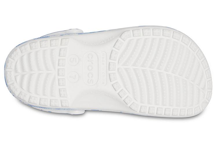 Шлепанцы унисекс Crocs Classic Clog голубые и белые, 38-39 EU