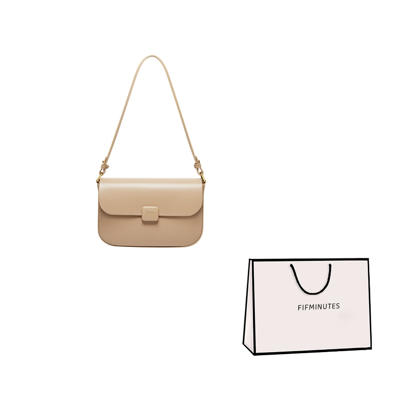 Плечевая сумка женская 15 MINS Tofu Bag черная, Medium EU