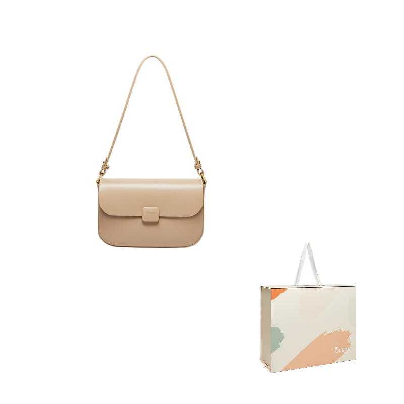 Кожаная сумка женская 15 MINS Tofu Bag черная, Medium EU