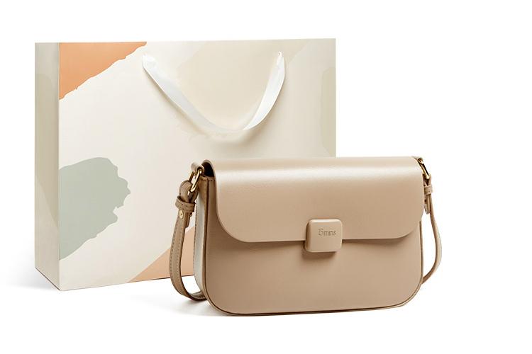 Плечевая сумка женская 15 MINS Tofu Bag черная, Medium EU