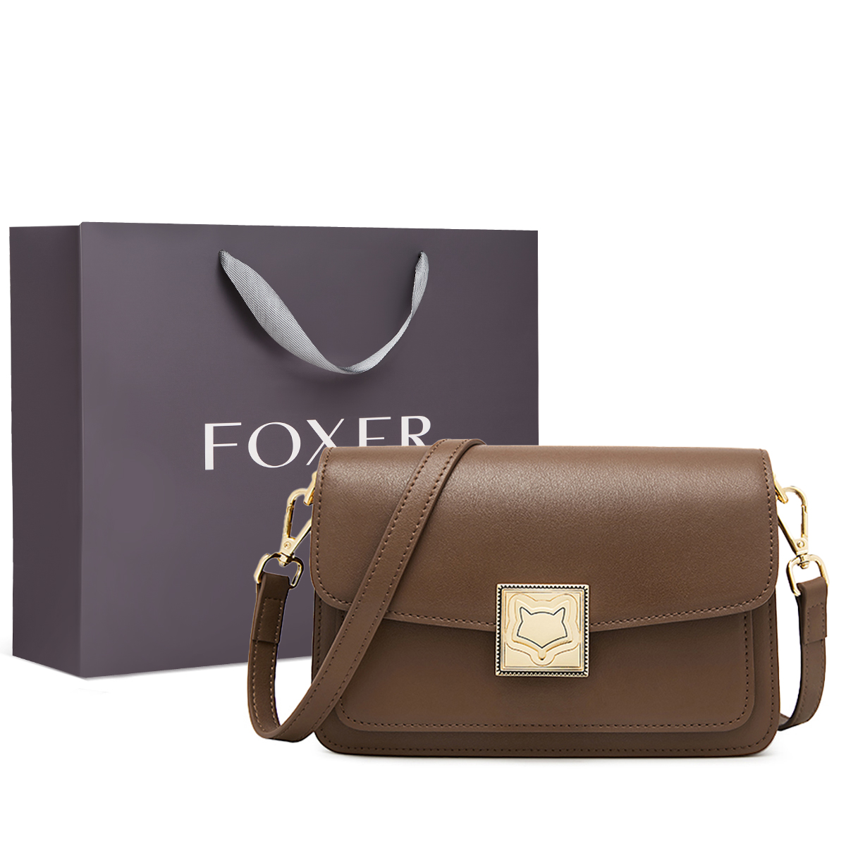 Сумка женская FOXER 954157F черно-кофейная