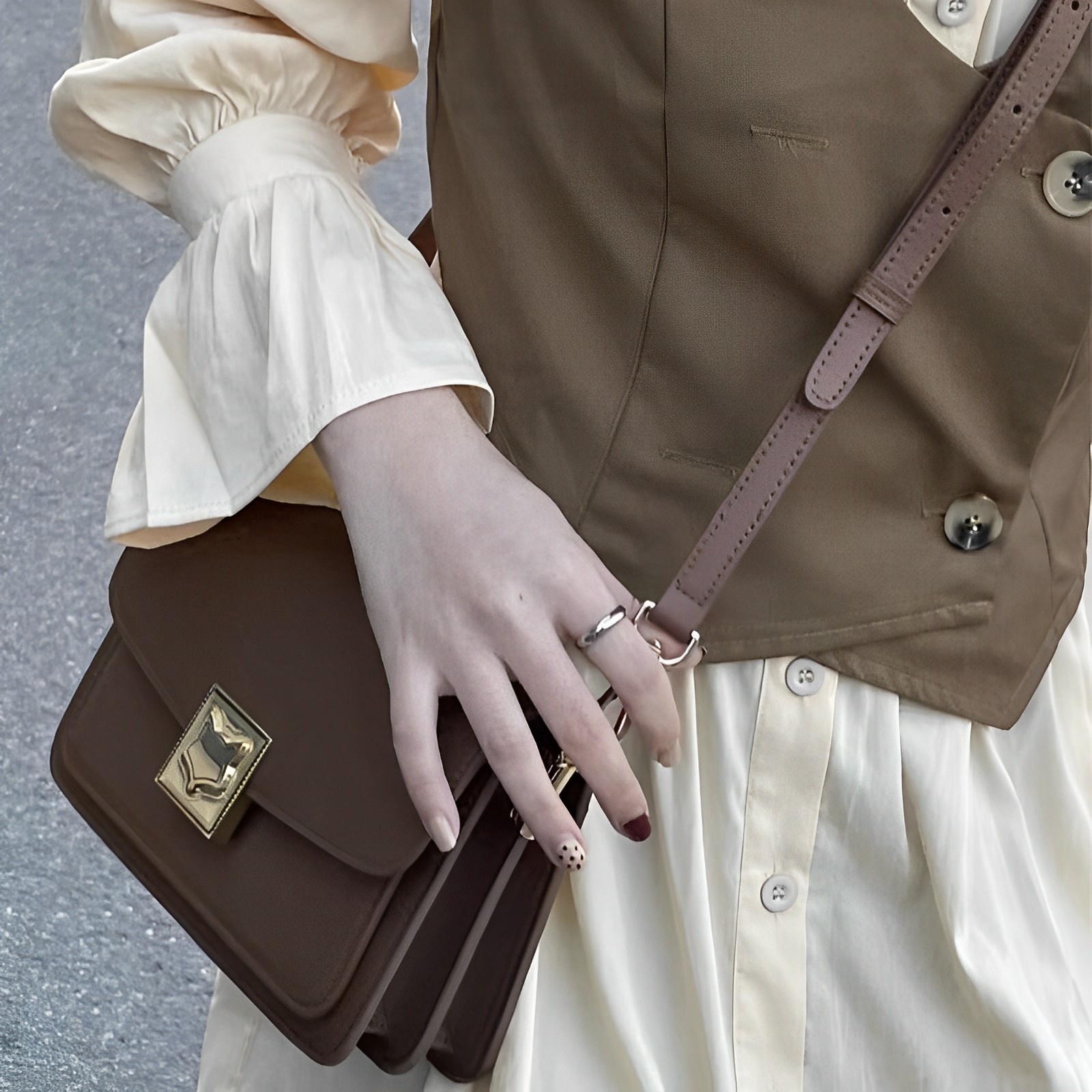 Сумка женская FOXER 954157F черно-кофейная