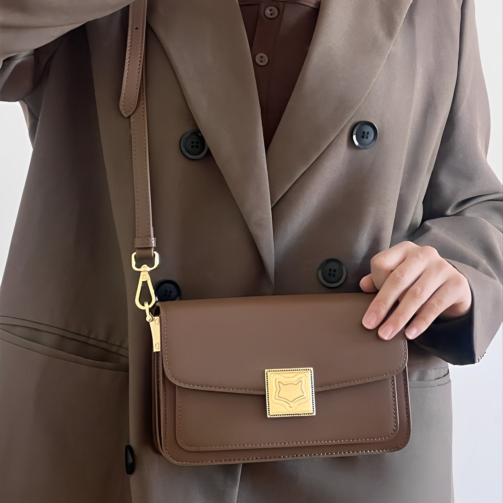 Сумка женская FOXER 954157F черно-кофейная