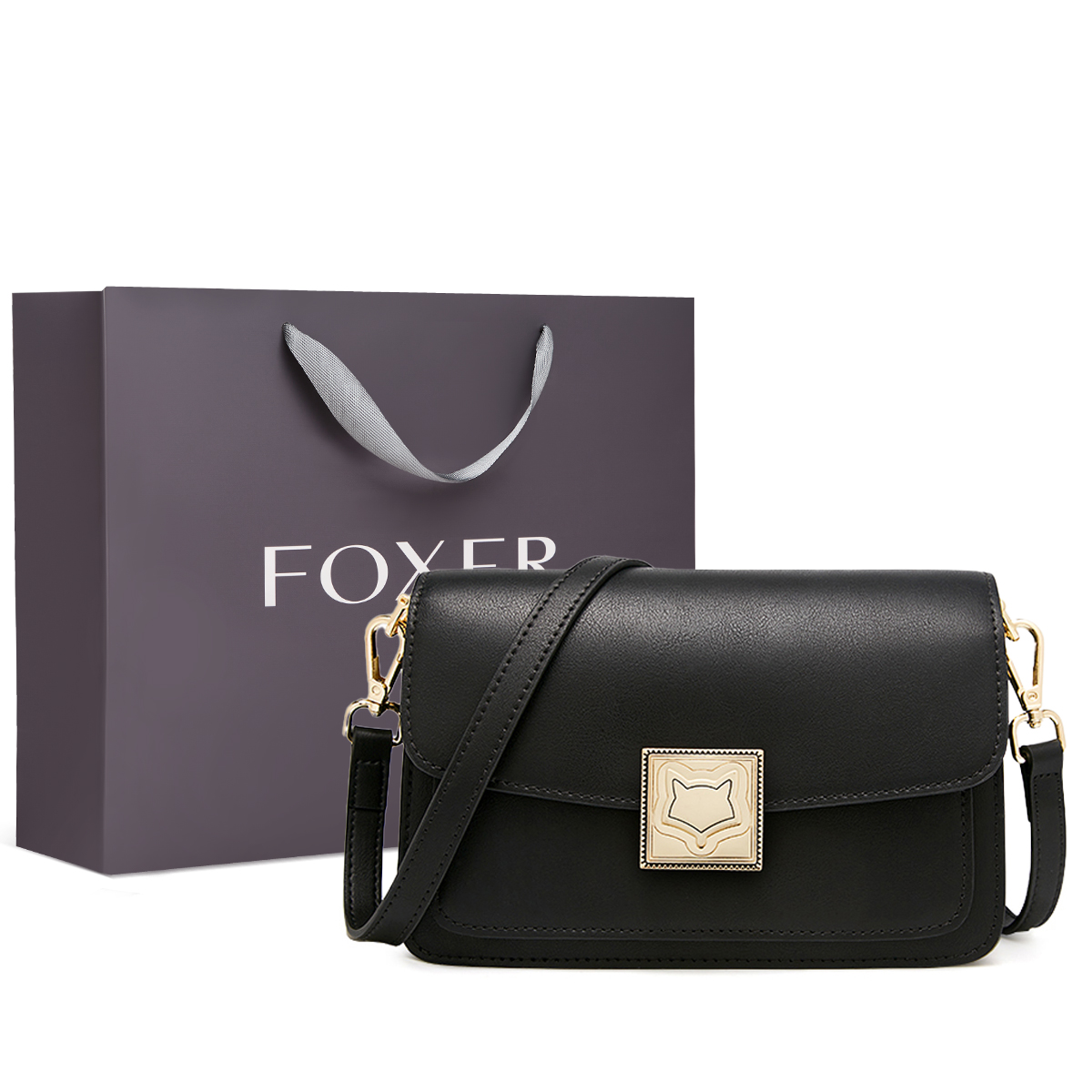 Сумка женская FOXER 954157F черно-кофейная