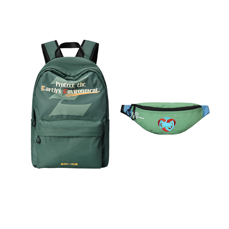 Рюкзак унисекс FINITE LOOP K1017-A зелёный