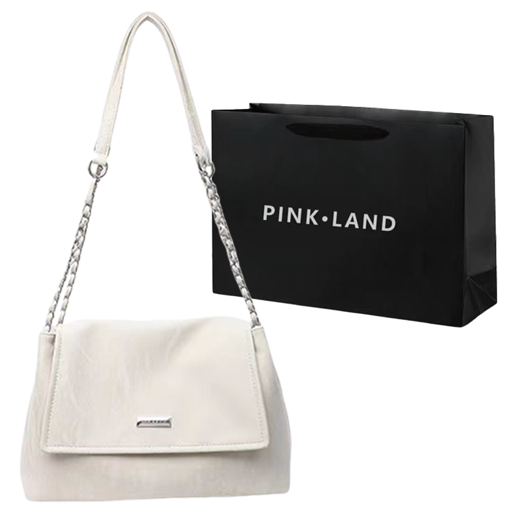 Gray+White Shopping Bag