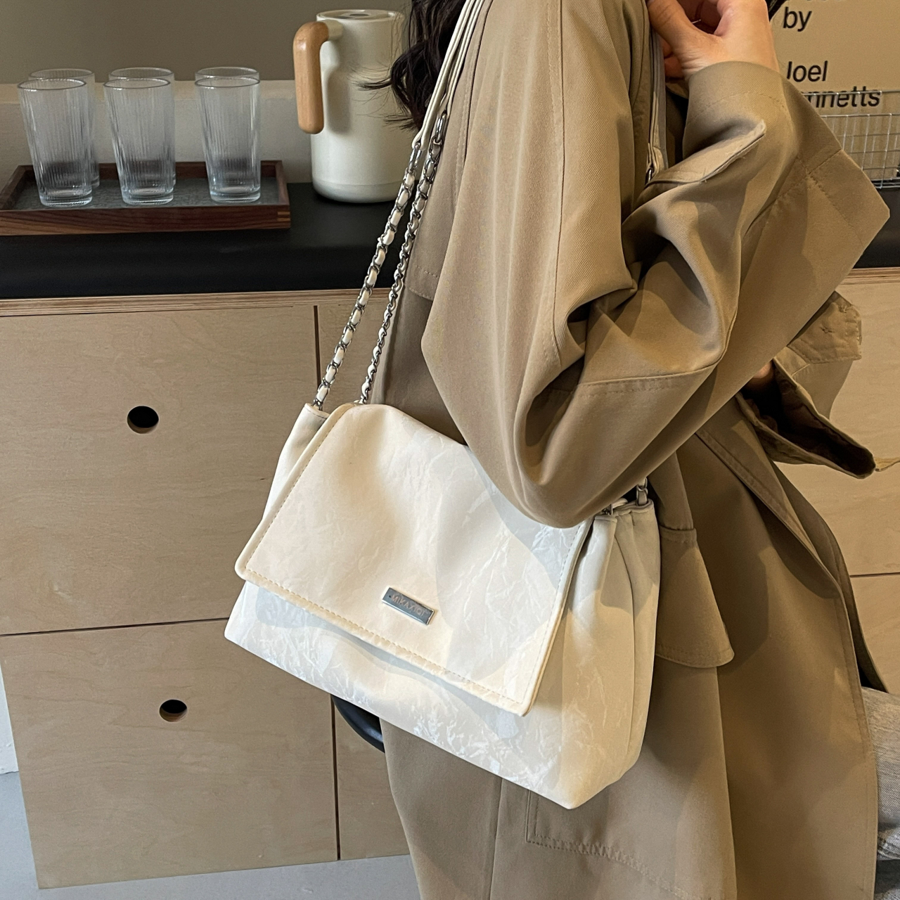 Pink+White Shopping Bag