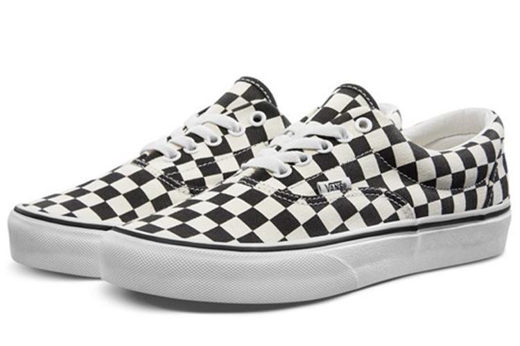 Кеды унисекс Vans Era Checkerboard Marshmallow Black, 34.5 EU