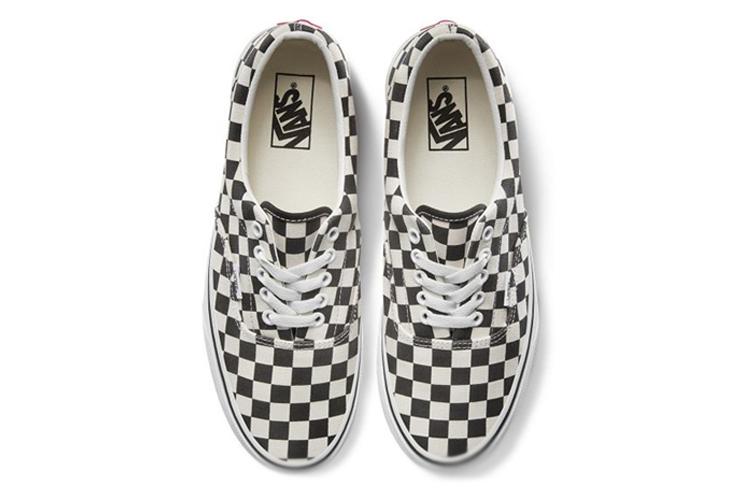 Кеды унисекс Vans Era Checkerboard Marshmallow Black, 34.5 EU