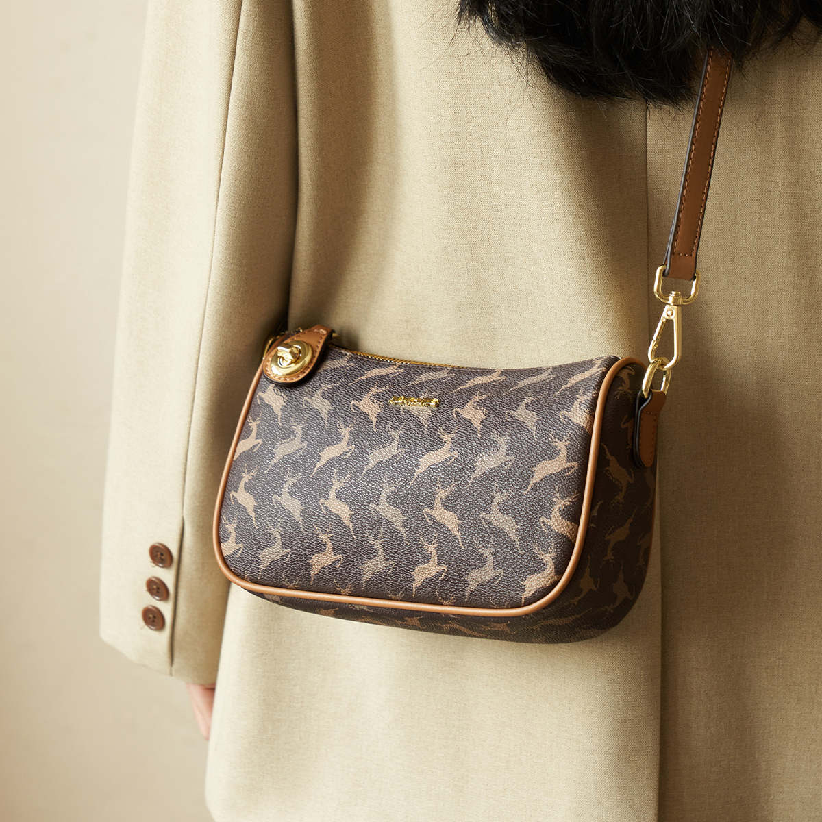 Сумка женская AOKANG BG703040 cocoa coffee