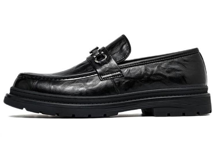 Лоферы мужские FAIRWHALE Pure Black, 44 EU