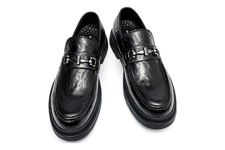 Лоферы мужские FAIRWHALE Pure Black, 44 EU