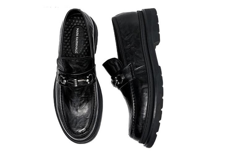 Лоферы мужские FAIRWHALE Pure Black, 44 EU