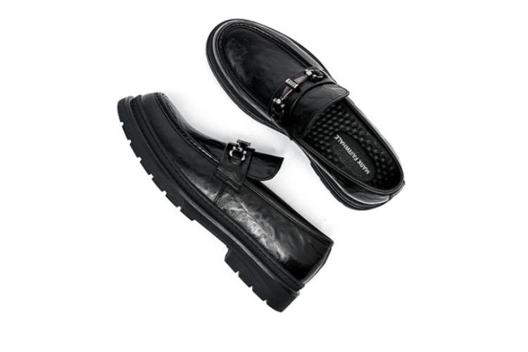 Лоферы мужские FAIRWHALE Pure Black, 44 EU