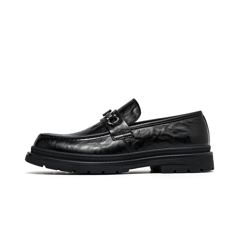 Лоферы мужские FAIRWHALE Pure Black, 44 EU