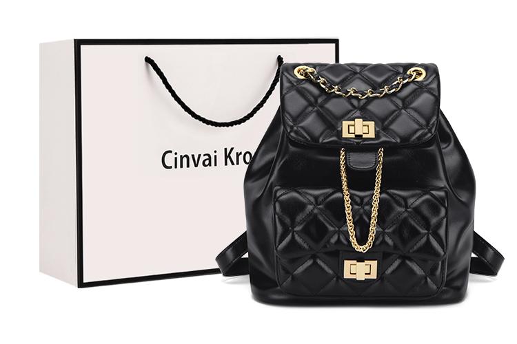 Рюкзак женский CinvaiKrose A022304S6692 черный/экрю