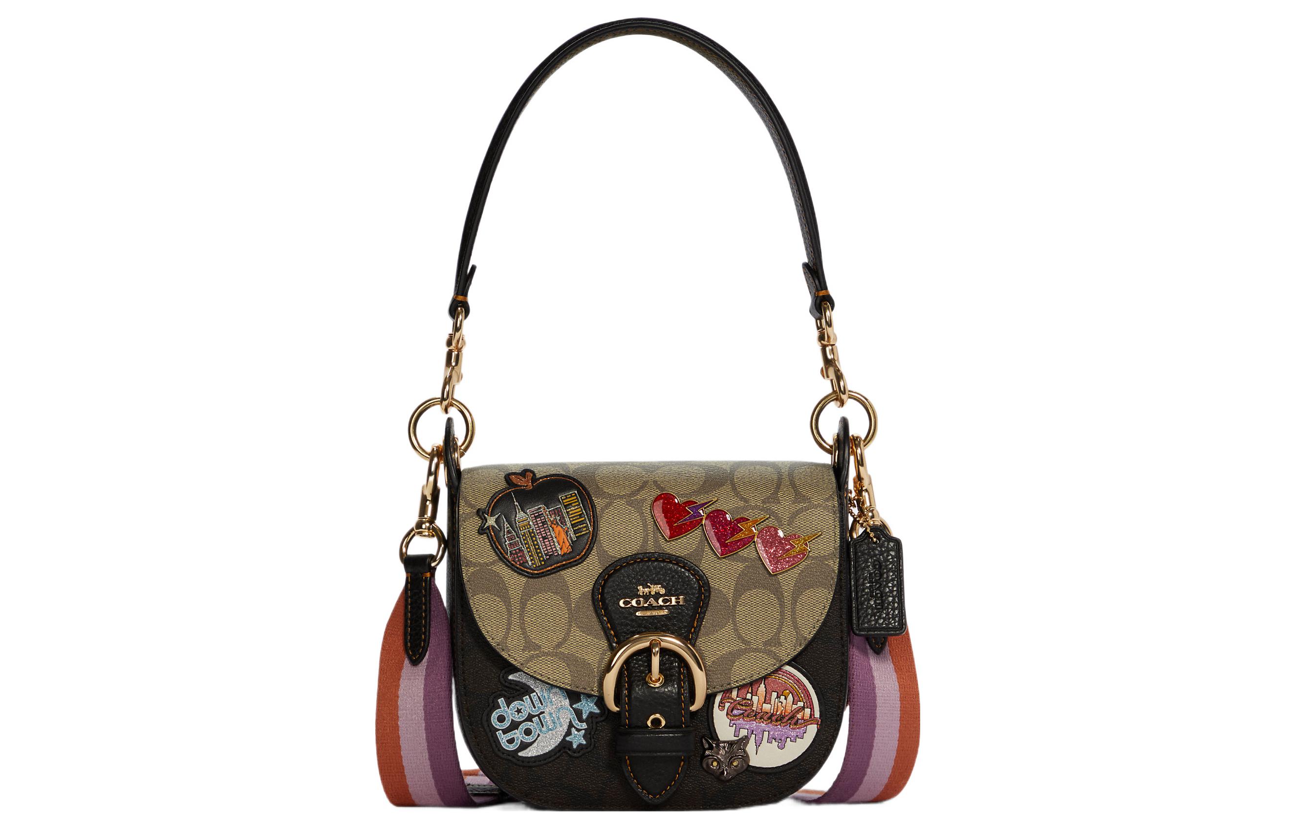 Сумка женская COACH Kleo черный и хаки
