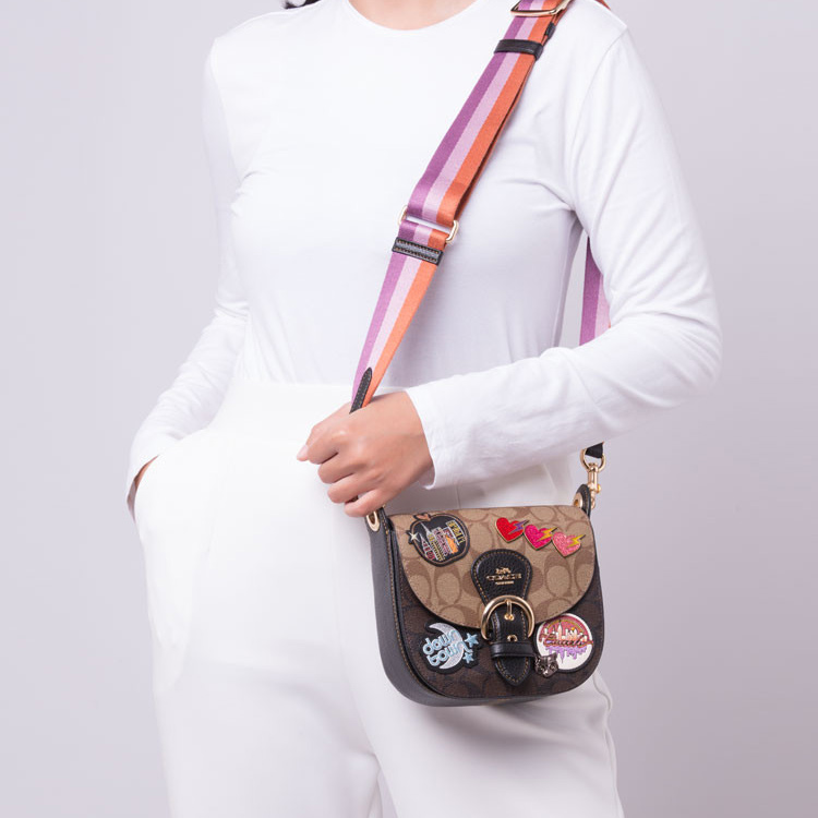 Сумка женская COACH Kleo черная и хаки