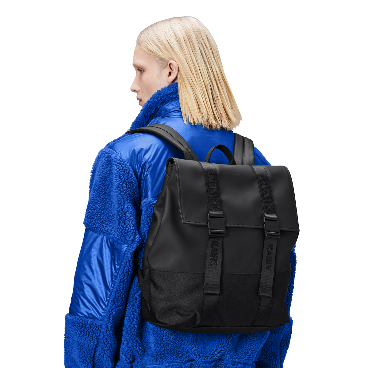 Рюкзак унисекс Rains Large черный