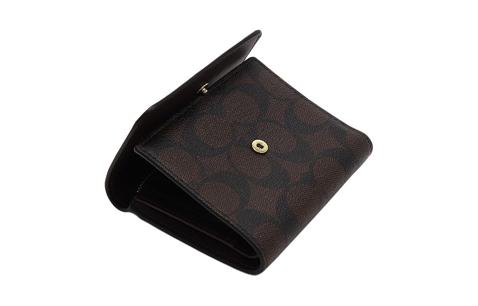 Кошелек женский COACH CE930-IMAA8 коричневый и черный