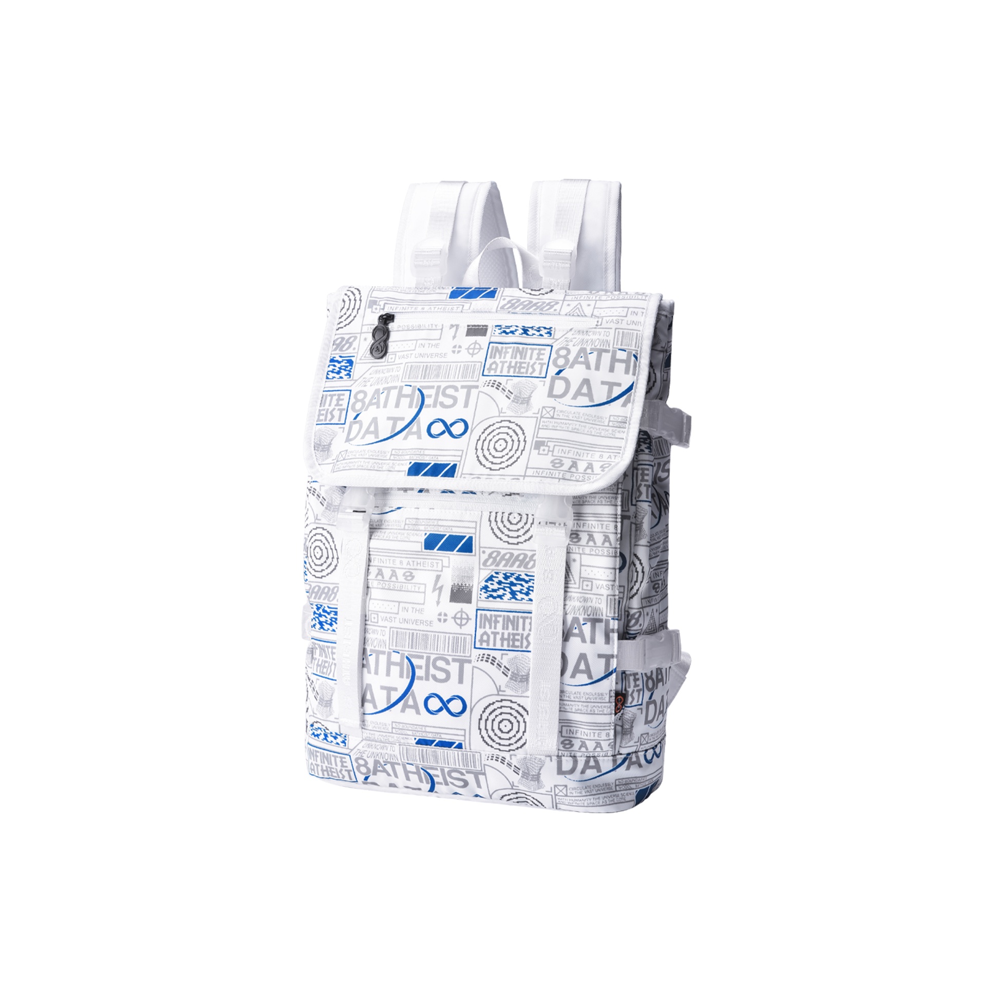 Рюкзак унисекс 8atheist 8A1029 звёздно-белый