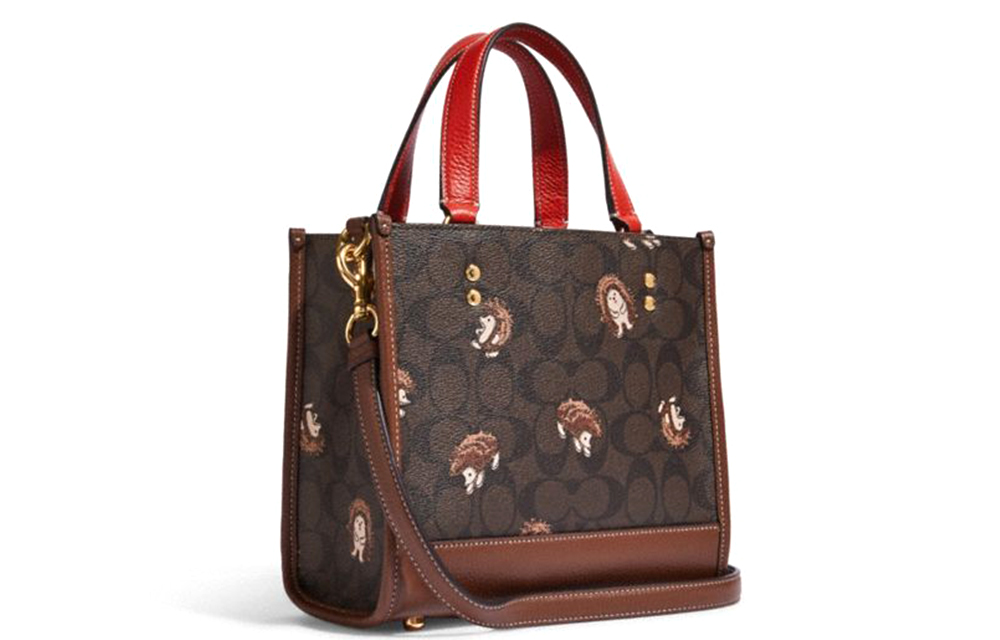 Сумка женская COACH Monogram коричневая
